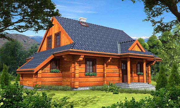 projekty domów drewnianych